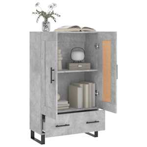 Skříň highboard betonově šedá 69,5x31x115 cm kompozitní dřevo - obrázek 4