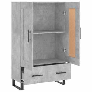Skříň highboard betonově šedá 69,5x31x115 cm kompozitní dřevo - obrázek 6