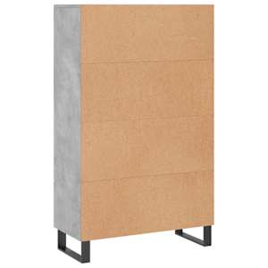 Skříň highboard betonově šedá 69,5x31x115 cm kompozitní dřevo - obrázek 8