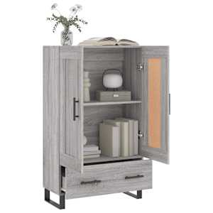 Skříň highboard šedá sonoma 69,5 x 31 x 115 cm kompozitní dřevo - obrázek 4