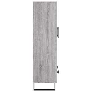 Skříň highboard šedá sonoma 69,5 x 31 x 115 cm kompozitní dřevo - obrázek 7