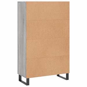 Skříň highboard šedá sonoma 69,5 x 31 x 115 cm kompozitní dřevo - obrázek 8