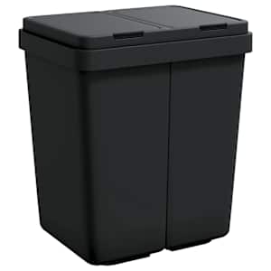 vidaXL kahe konteineriga pr&uuml;gikast, antratsiithall, 2 x 25 l
