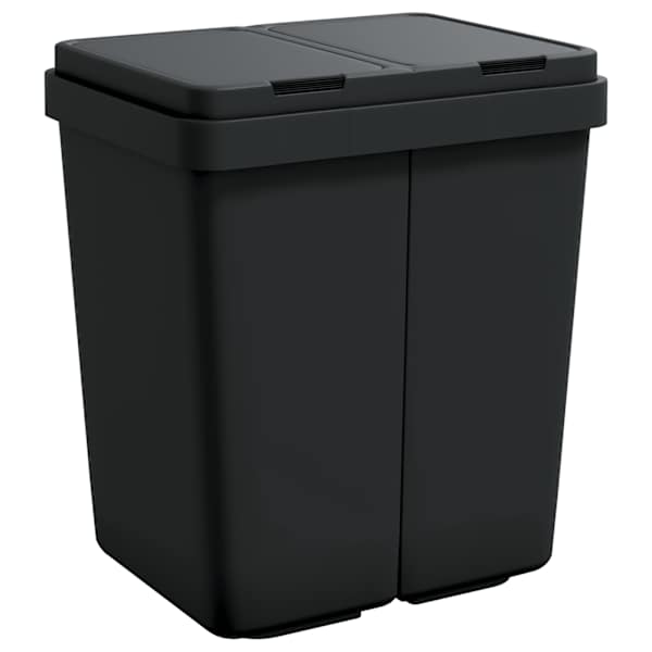 vidaXL kahe konteineriga pr&uuml;gikast, antratsiithall, 2 x 25 l