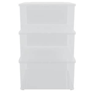 Plastové úložné boxy 3 ks 10 l stohovatelné - obrázek 4