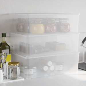 Plastične škatle za shranjevanje 3 kosi 25 L zložljive