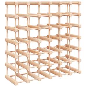 Stojan na víno na 42 lahví 68,5x23x68,5 cm masivní borové dřevo - obrázek 5