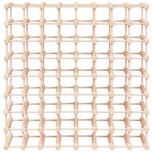 Stojan na víno na 72 lahví 90,5x23x90,5 cm masivní borové dřevo - obrázek 3
