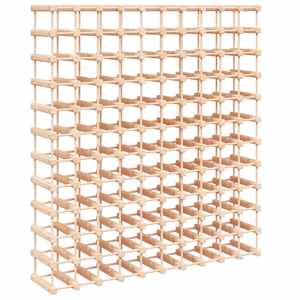 Stojan na víno na 120 lahví 112,5x23x123,5 cm masivní borovice - obrázek 2