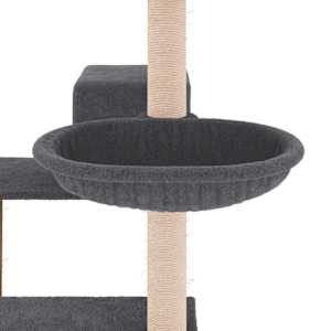 Škrabadlo pro kočky se sisalovými sloupky tmavě šedé 82,5 cm - obrázek 7