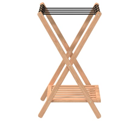 vidaXL Bagagerek 68,5x38x58 cm bamboe, kofferrek, kofferstandaard, kofferstandaard hout, koffer rek, koffer rek, bagagestandaard, rekje voor koffer