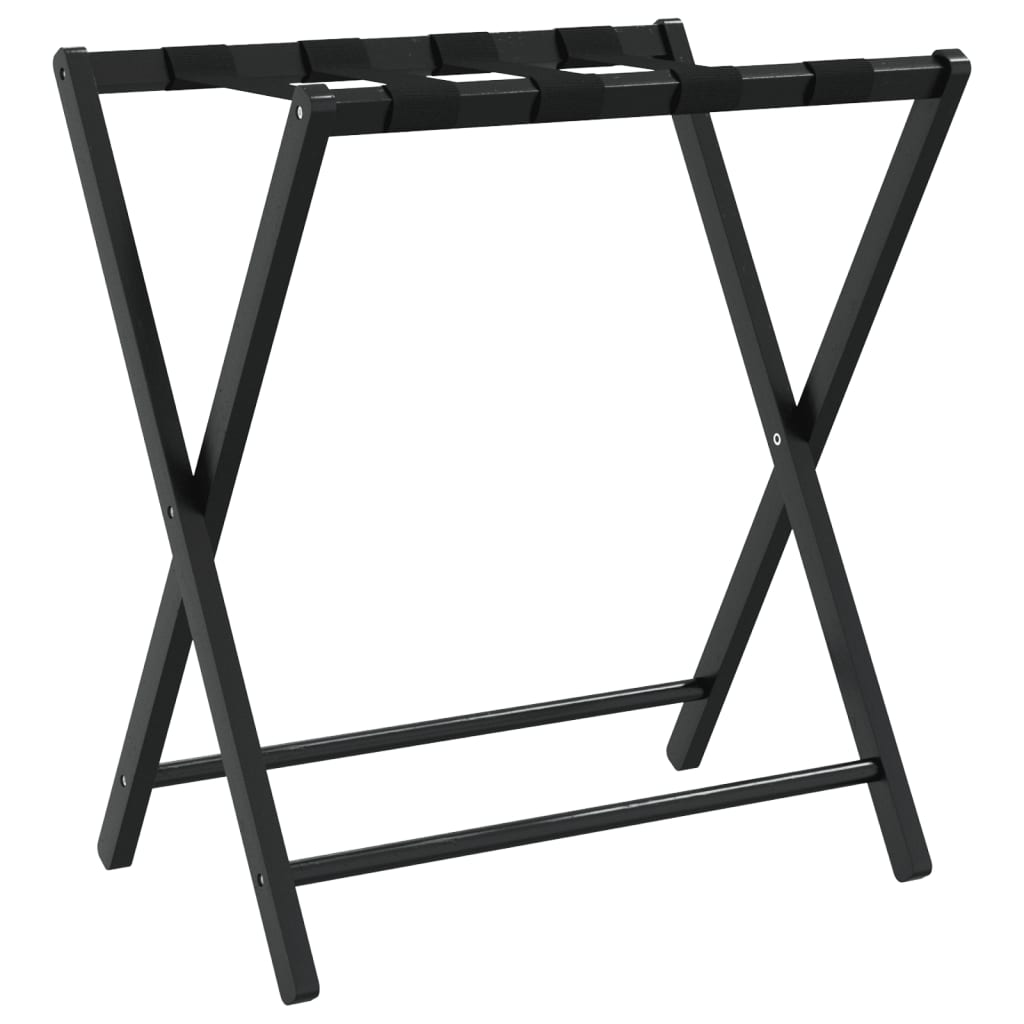 Fekete bambusz bőröndtartó 68,5 x 38 x 58 cm 