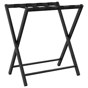 vidaXL pagasialus, must, 68,5 x 38 x 58 cm, bambus