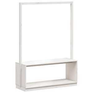 Stojan na oblečení s prostorem pro obuv bílý 113x40x157,5 cm - obrázek 2