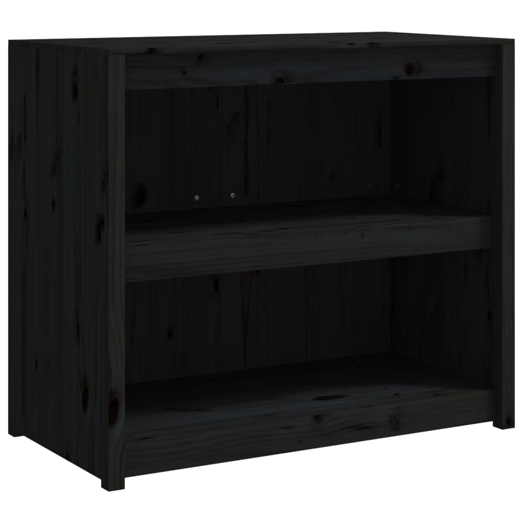 Dulap bucătărie de exterior negru, 106x55x92 cm, lemn masiv pin