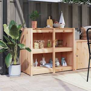 Zunanja kuhinjska omarica MEPPEL 106x55x92 cm trdna borovina