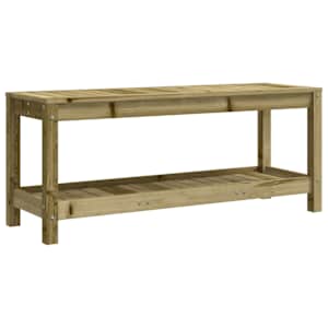 Zahradní lavice 108 x 35 x 45 cm impregnované borové dřevo - obrázek 5