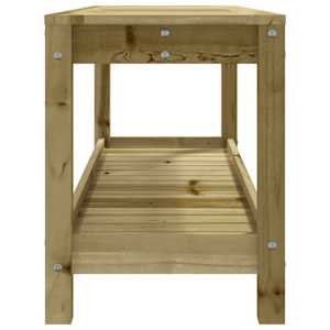 Zahradní lavice 108 x 35 x 45 cm impregnované borové dřevo - obrázek 6