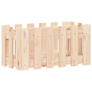 Zahradní truhlík plotový design 60x30x30 cm masivní borovice - obrázek 2