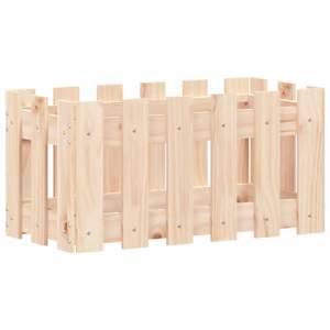 Zahradní truhlík plotový design 60x30x30 cm masivní borovice - obrázek 4