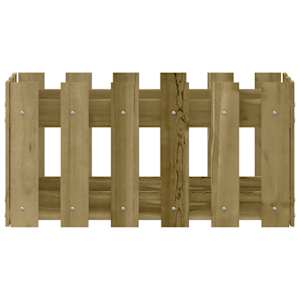 Zahradní truhlík plotový design 60x30x30 cm impregnované dřevo - obrázek 5
