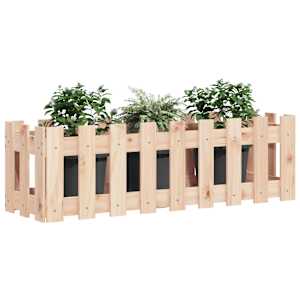 Vyvýšený záhon plotový design 100 x 30 x 30 cm masivní borovice - obrázek 3