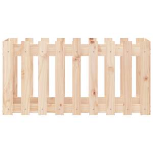 Vyvýšený záhon plotový design 100 x 50 x 50 cm masivní borovice - obrázek 5