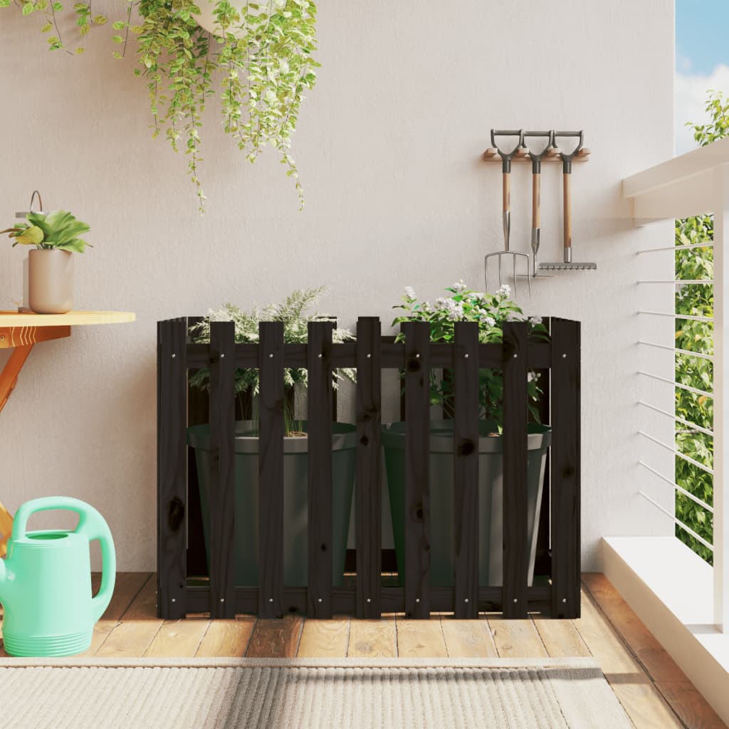 vidaXL Pat înălțat grădină design gard 100x50x70 cm lemn de pin tratat