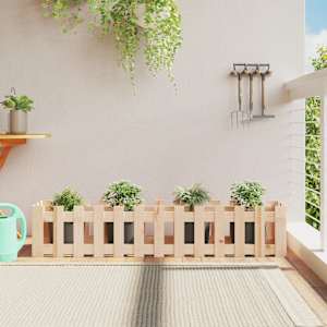 Vyvýšený záhon plotový design 150 x 30 x 30 cm masivní borovice - obrázek 1