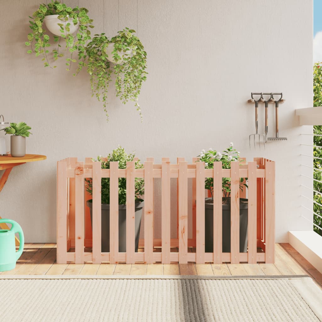 vidaXL Pat înălțat grădină design gard 150x50x70 cm lemn impregnat pin