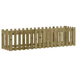 Vyvýšený záhon plotový design 200x50x50cm impregnovaná borovice - obrázek 4