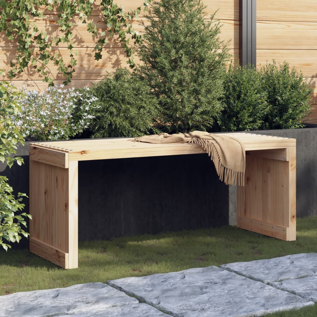 vidaXL Gartenbank Ausziehbar 212,5x40,5x45 cm Massivholz Kiefer