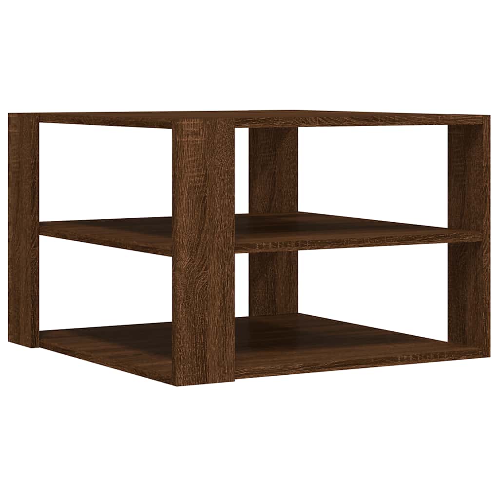 E-shop vidaXL Konferenčný stolík hnedý dub 58x58x40 cm kompozitné drevo