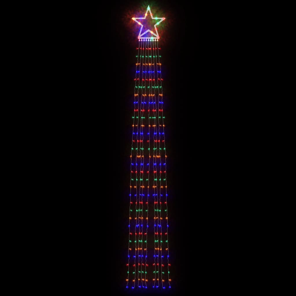 Thumbnail - vidaXL Weihnachtsbaum-Beleuchtung 320 LEDs Mehrfarbig 375 cm