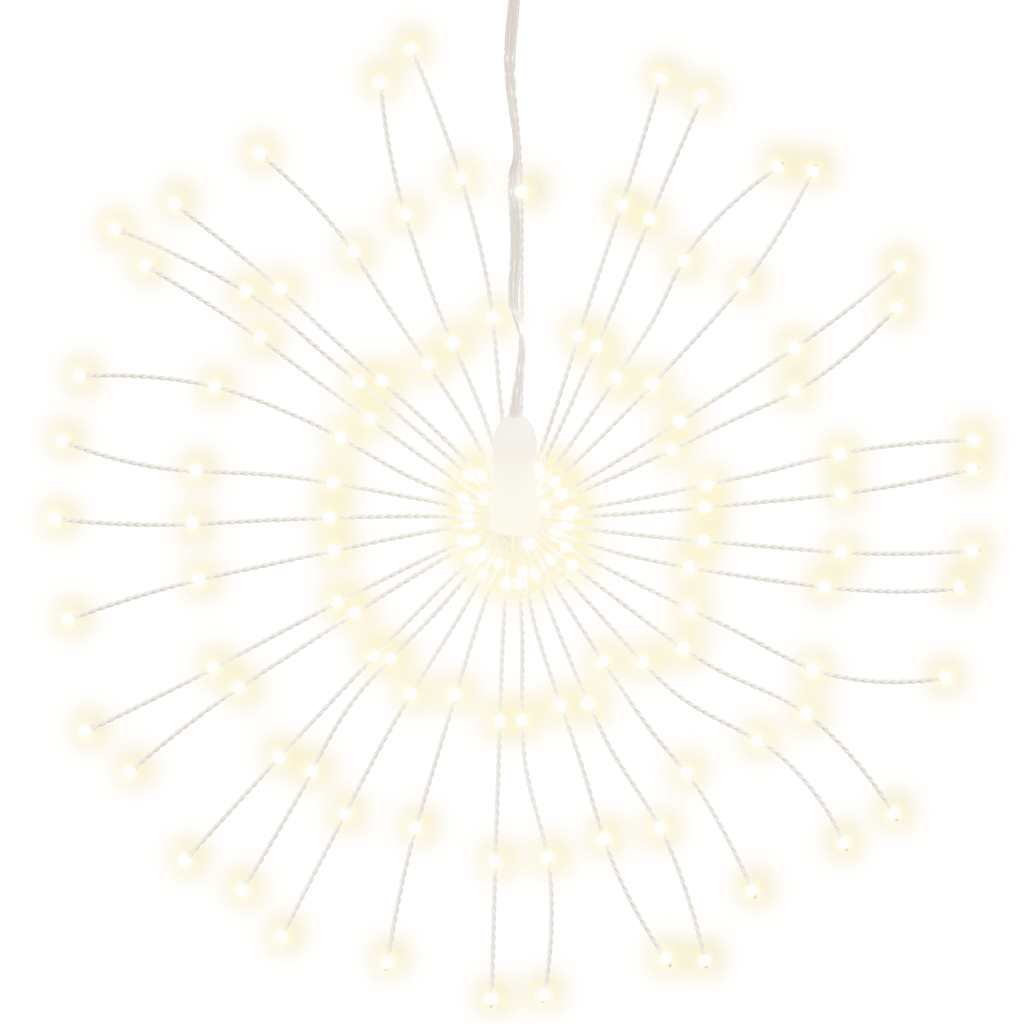 vidaXL Vánoční hvězdicové světlo 140 teple bílých LED diod 17 cm