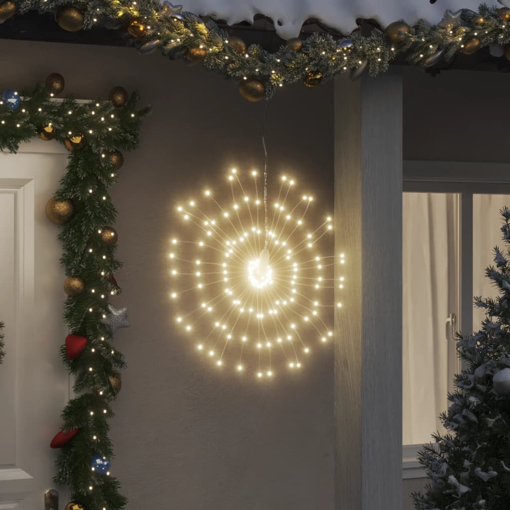 vidaXL Lumină stelară de Crăciun 140 LED-uri alb cald 17 cm