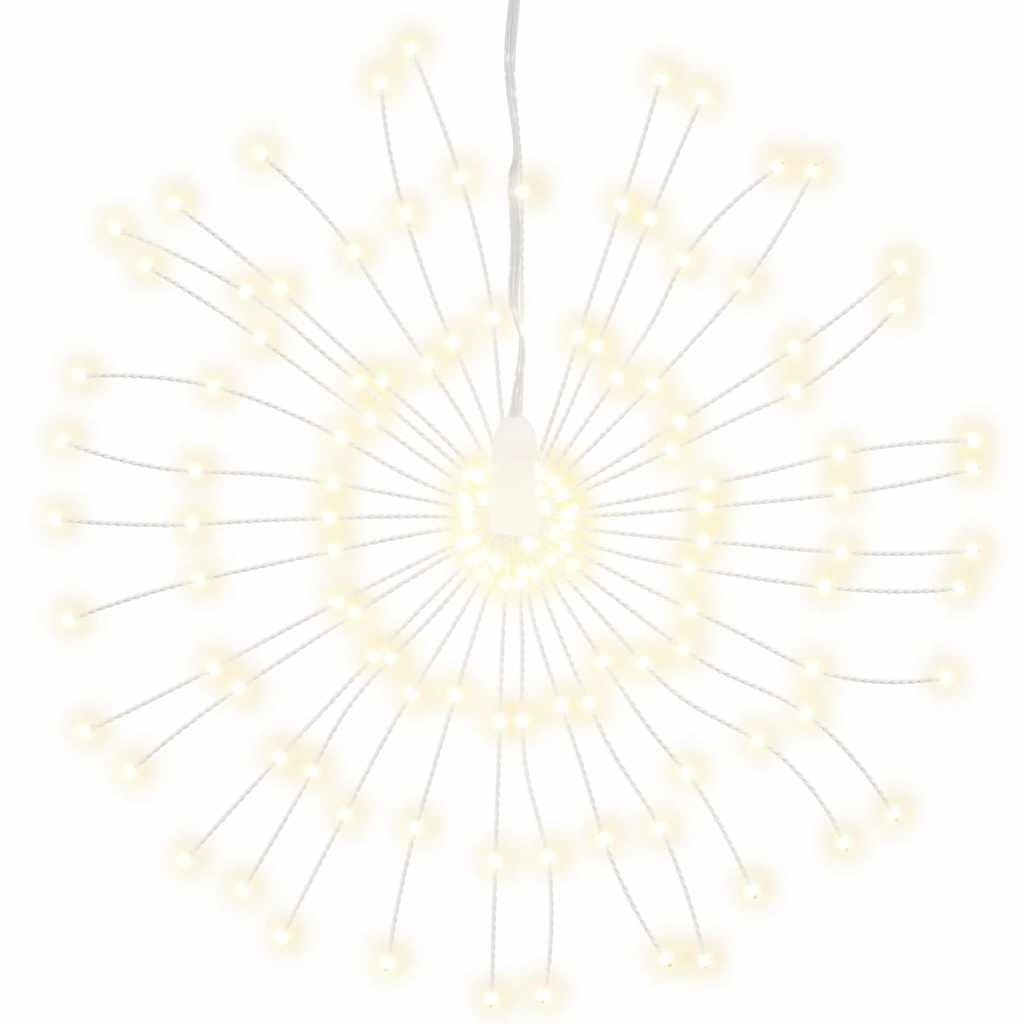 vidaXL Kerstverlichting vuurwerk 4 st 140 warmwitte LED's 17 cm afbeelding