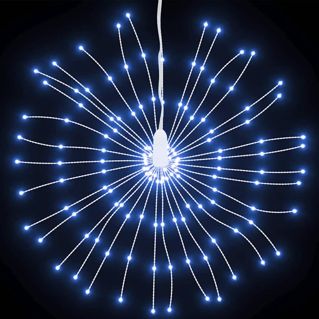 vidaXL Kerstverlichting vuurwerk 140 koudwitte LED's 17 cm afbeelding