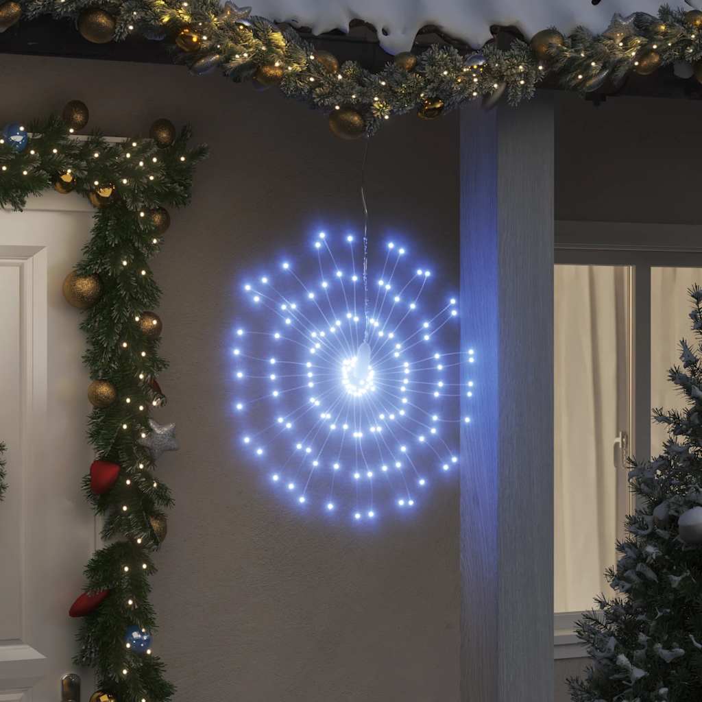 vidaXL Illuminazione di Natale Galassia 140 LED Bianco Freddo 17 cm