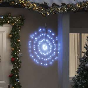 Božična zvezdna lučka 140 LED hladno bela 17 cm