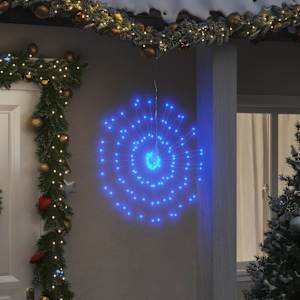 Božična zvezdna lučka 140 LED modra 17 cm