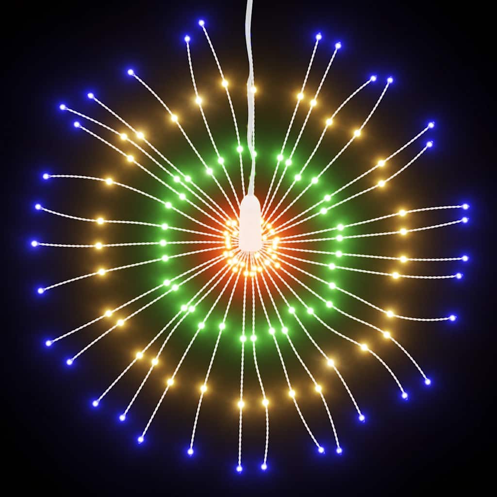 vidaXL Kerstverlichting vuurwerk 140 meerkleurige LED's 17 cm afbeelding
