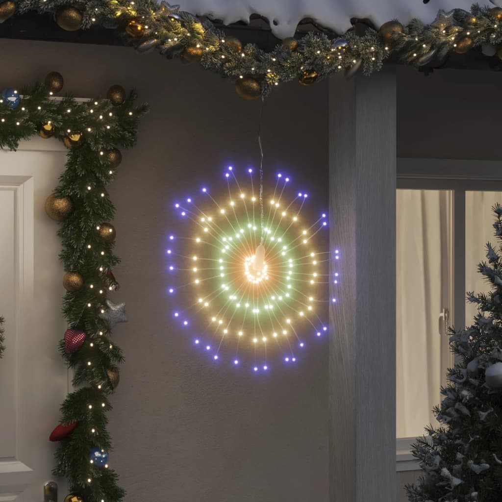 vidaXL Lumină stelară de Crăciun 140 LED-uri, multicolor, 17 cm