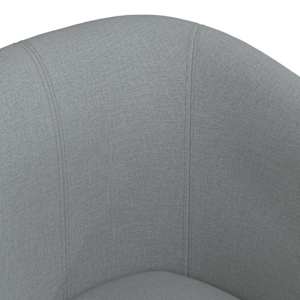 Klubové křeslo světle šedé textil - obrázek 6
