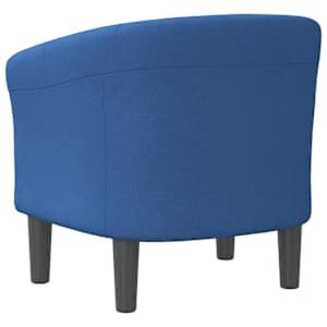 Klubové křeslo modré textil - obrázek 5