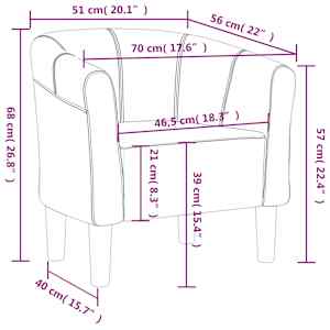 Klubové křeslo fialové textil - obrázek 8