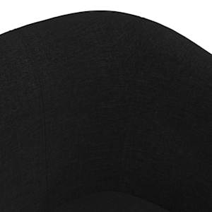 Klubové křeslo s podnožkou černé textil - obrázek 6