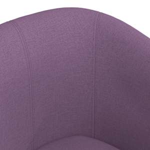Klubové křeslo s podnožkou fialové textil - obrázek 6