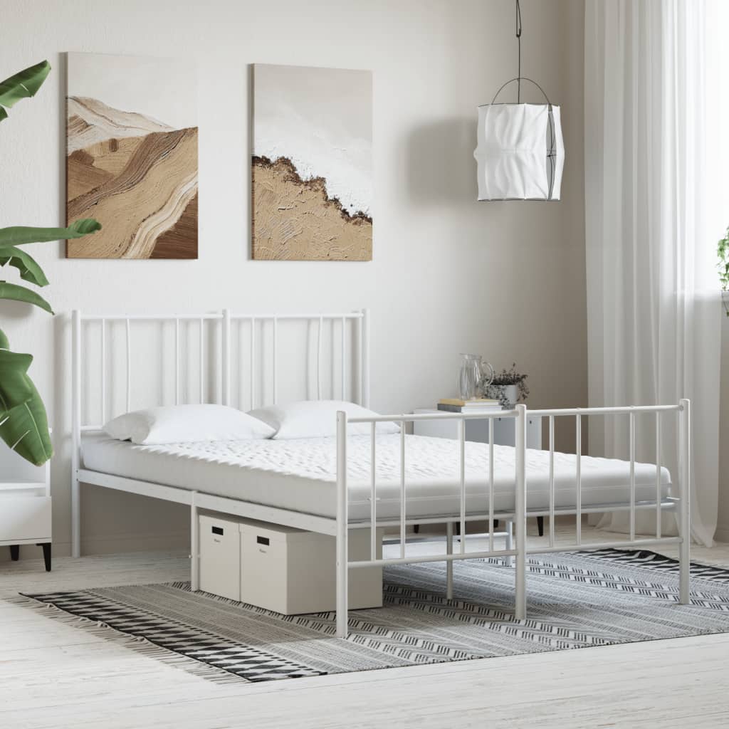 Thumbnail - vidaXL Schaumstoffmatratze Weiß 140x200 cm 7-Zonen Härtegrad 20 ILD