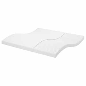 Vzmetnica iz pene bela 200x200 cm 7-conska trdota 20 ILD